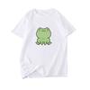 Casual Short Sleeve Printed T-Shirt Men Women Loose Fit Cotton Blend Round Neck Tee In Multiple Colors