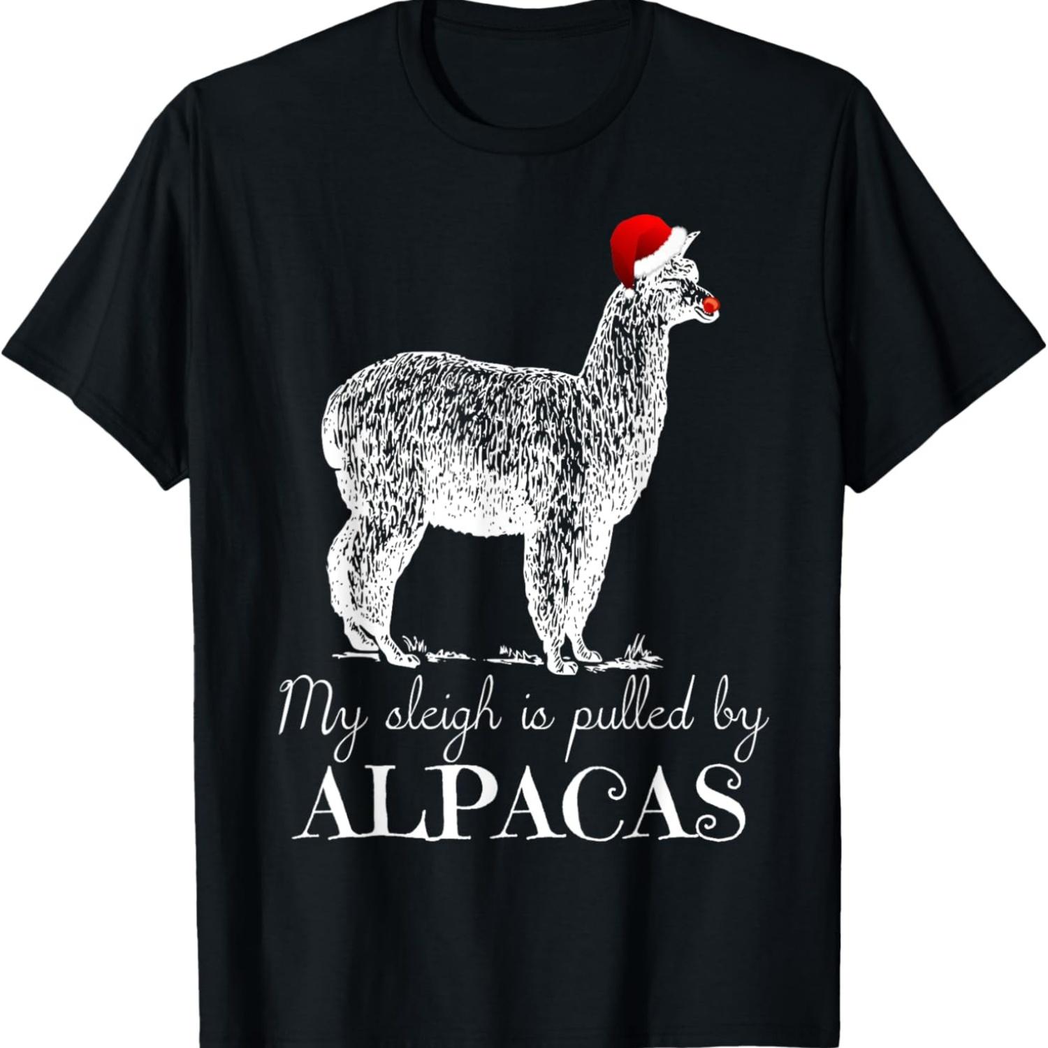 

Alpaca Christmas Shirt - Funny Christmas Alpaca T-Shirt T-Shirt XXXXXL чёрный