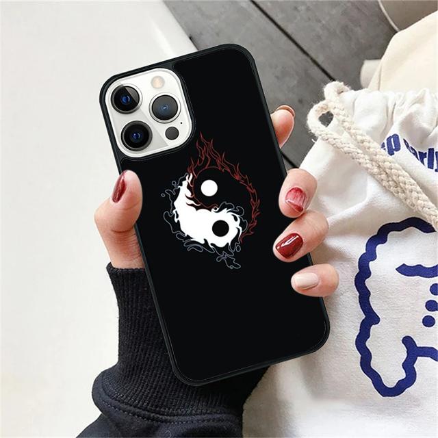 Graffiti Yin Yang Silicon Coque Shell For iPhone 17 Air 15 16 14 13 12 Pro Max 11 Pro Max Plus Phone Case Cover