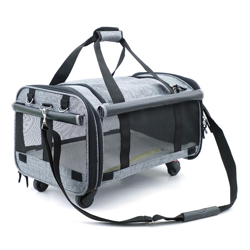 MDNG Large Capacity Rolling Pet Carrier
