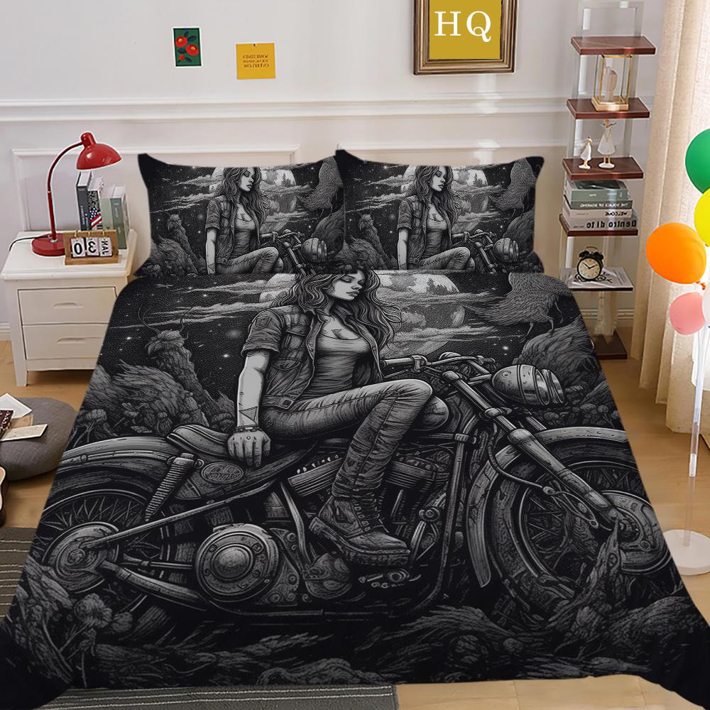 Hot Sale Duvet Cover Set Woman Man Bedding Suit Single Double Size Microfiber Home Bedclothes Bedroom Decor