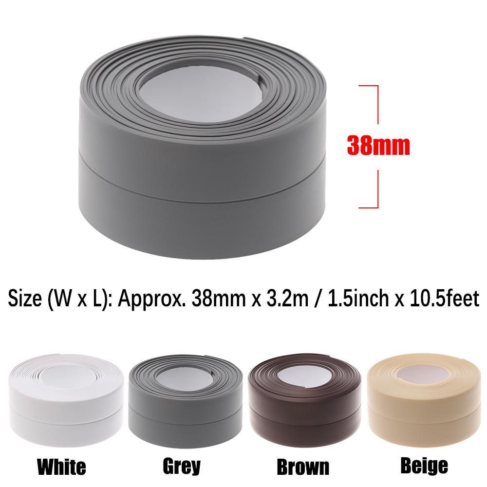 3.2m Waterproof Kitchen Toilet Seal Tape Sink Edge Sealing Strip Wall Corner