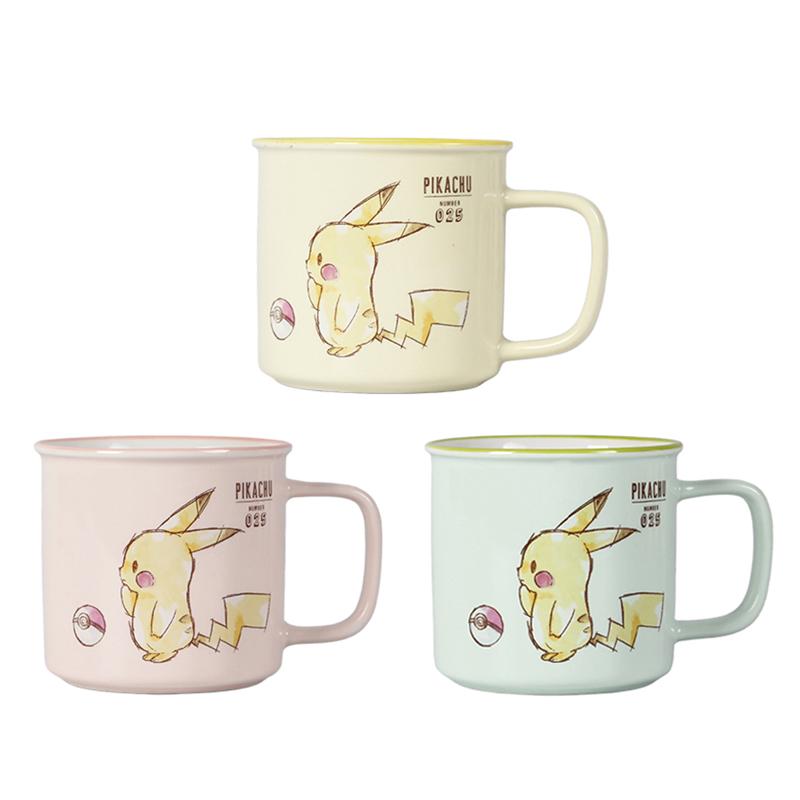 SHUNXIANG Pokémon Ceramic Mug Pikachu Breakfast Milk Cups Office Coffee Tea Cup Cartoon Anime Theme Porcelain Water Cups Gift
