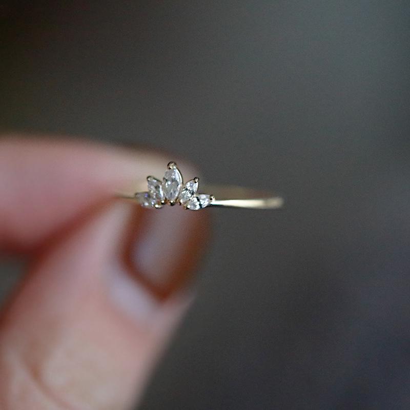 

Women s S925 Sterling Silver Luxury Niche Design Index Finger Ring US Size 7