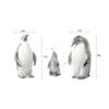 3 Pieces Penguin Sculpture Statue Porcelain Ceramic Decorative Nordic
