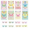8 Abstract Art Butterfly Collage Hand-on DIY Decorative Handbook Mobile Phone Case Decoration Waterproof Stickers