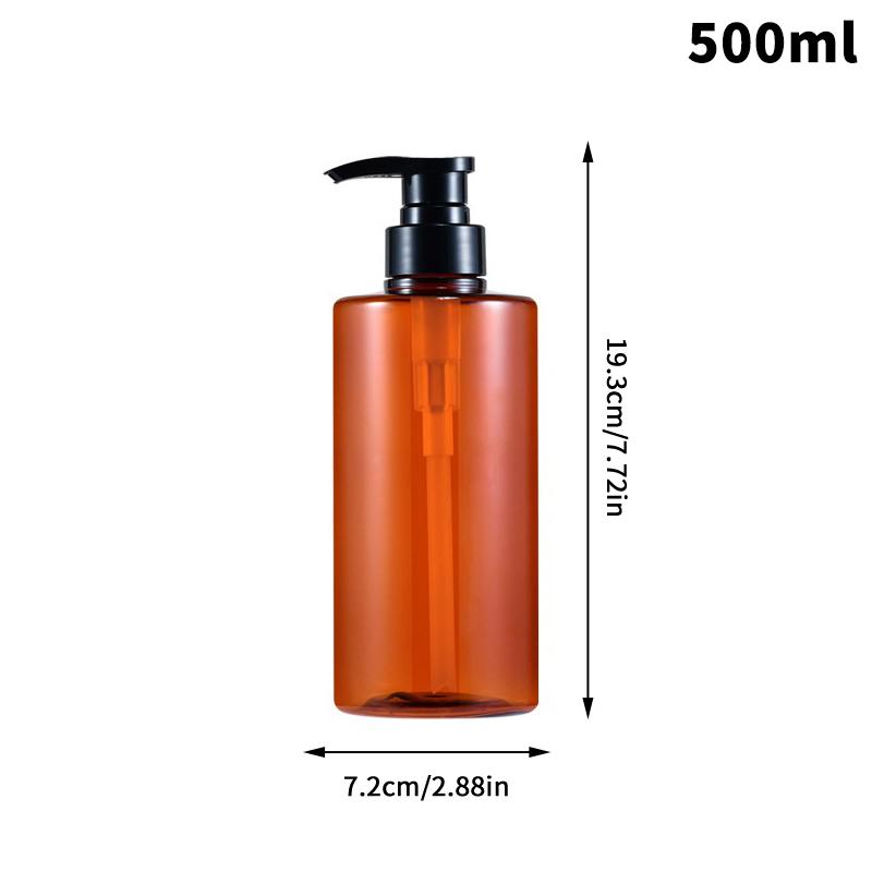 

300/500 мл дозатор для мыла для рук пустые бутылки с насосом дозатор дозатор лосьона жидкие портативные дорожные контейнеры банные принадлежности 500ml коричневый