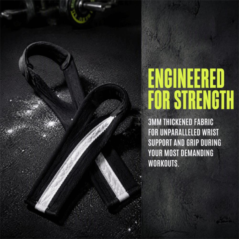 2pcs Neoprene Weightlifting Wrist Strap Polyester-Cotton Blend Grip Strap  Gym Training