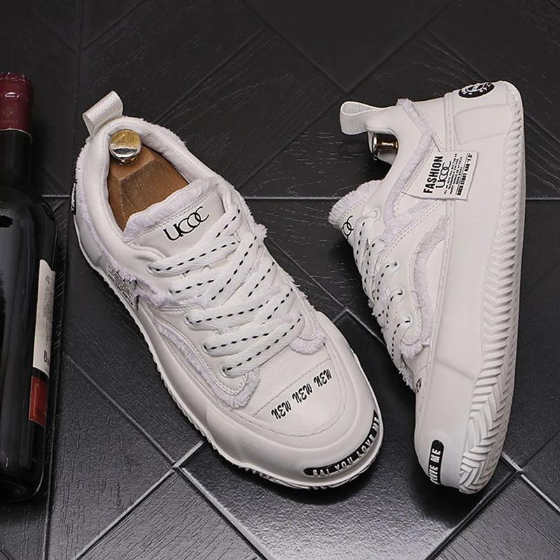 

Модные мужские туфли белые черные зеленые повседневные туфли с толстой подошвой на плоской подошве мужские роскошные дизайнерские прогулочные мужские кроссовки мужские мокасины обувь для мужчин 44