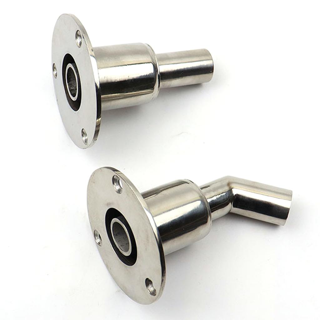 Thru Hull Exhaust Skin Stainless Steel Marine Exhaust Port Fittings for RV Boat Diesel Parking