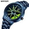 Sanda Meilleure Vente 1088 Montre pour Adolescent: Personnalisé, Cadran Rotatif 3D, Tendance, Quartz Étanche.