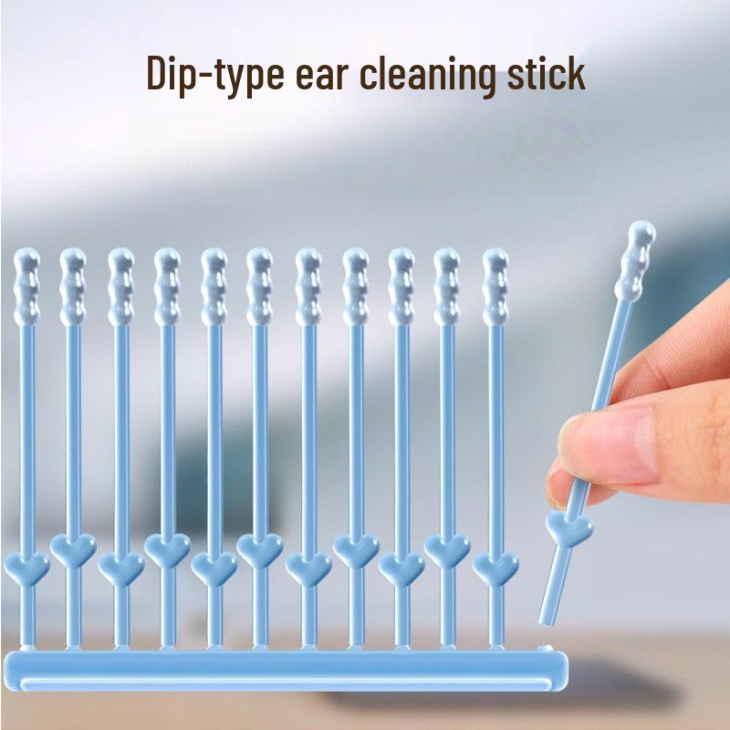Children's Sticky Ear Cleaning Tool - Ear Spoon & Cotton Swab Combo