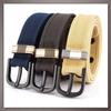 [One Limitation] Canvas Belt with Buckle, Adjustable, Durable, Lightweight, Simple, Casual Fashion for Men BP690 (Blue)