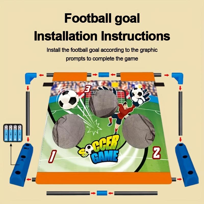 Scoring Electronic Soccer Game Set For Kids Moving Soccer Goal Toss Target Game Indoor Outdoor With Balls Birthday Gifts For Boy