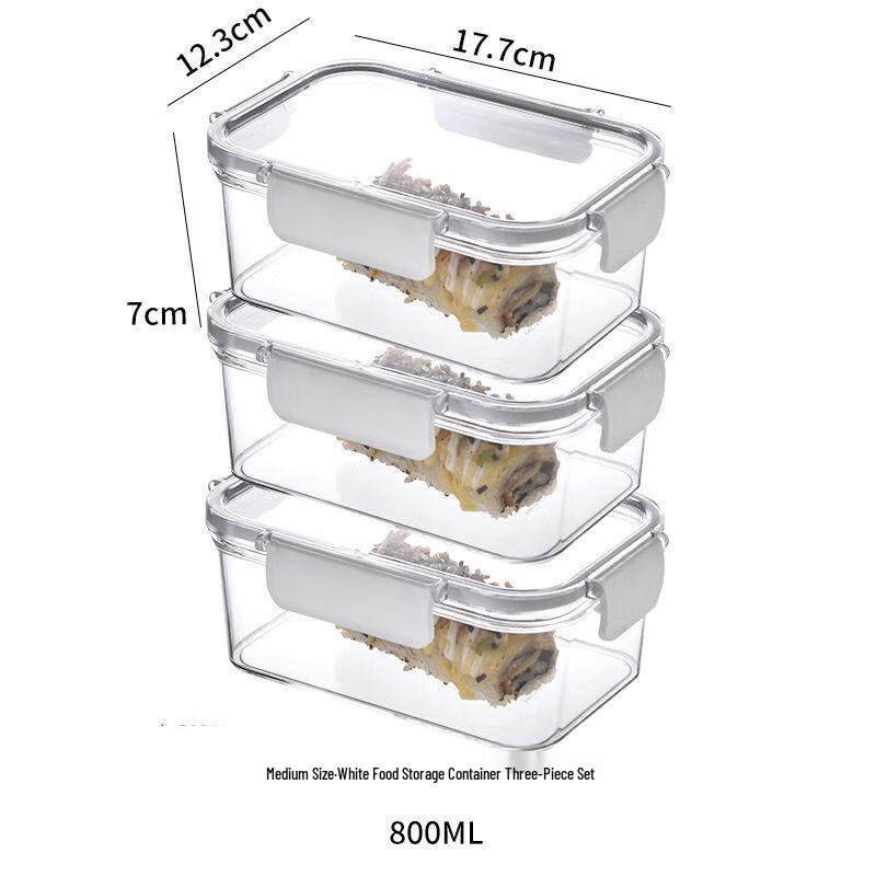 Kitchen Food Storage Container with Lid Medium (3-Pack)