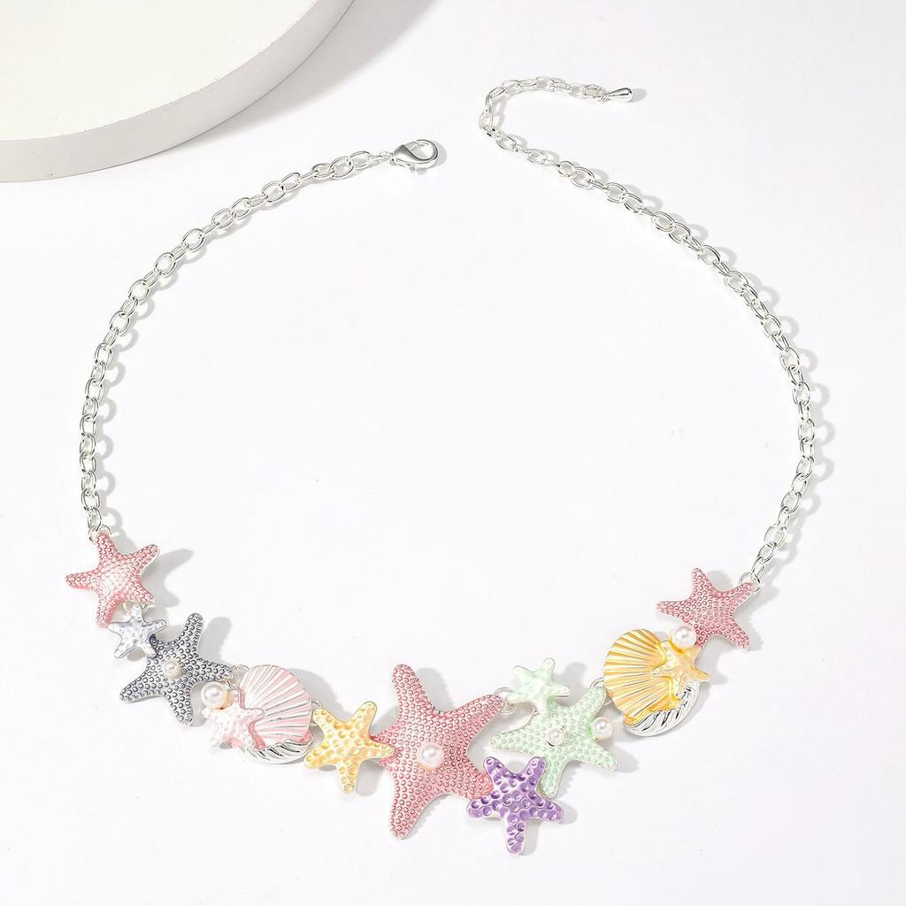 Colorful Butterfly Necklace & Earring Set for Women - Retro Style, Perfect for Holidays & Trendy Accessories