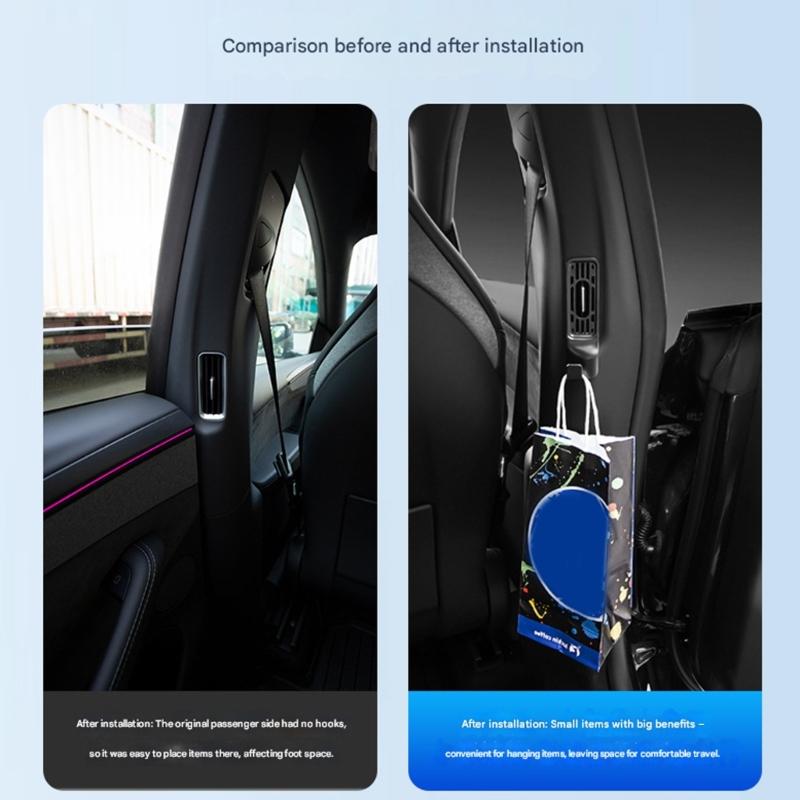 Universal Car Accessories 2PCS Air Vent Protector & Hanger TPE Component Car Vent Hook Cover Suitable for Car Model