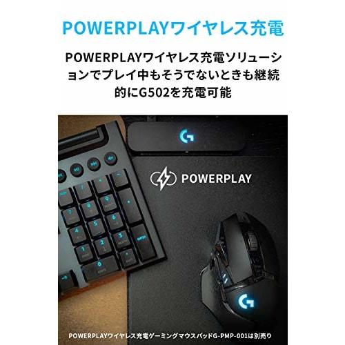 Logitech G Gaming Mouse G502WL LIGHTSPEED Wireless Gaming Mouse HERO 25K Sensor LIGHTSYNC RGB 11 Program Buttons POWERPLAY Wireless Charging Compatibl