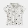 Boys Cartoon Polo Shirt Short Sleeve Collared T Shirt Cute Casual Summer Top for Toddler and Kids