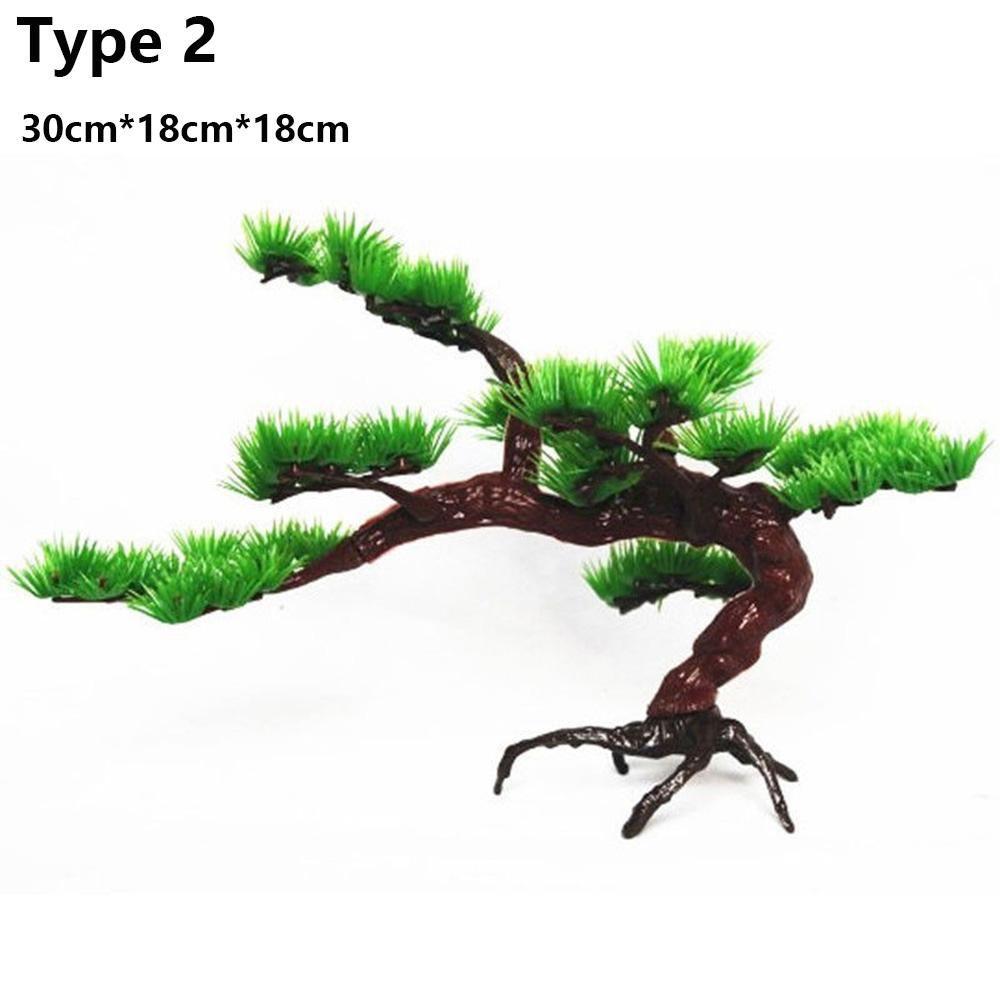 Fit Rockery DIY Craft Fish Tank Ornament Sztuczna sosna Dekoracja akwarium Symulacja Roślin