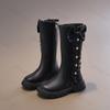 Girls Princess Boots  Winter Bowknot Soft Soled Non-slip Outdoor Comfort Children High-top Boots  Kids Leather Boots