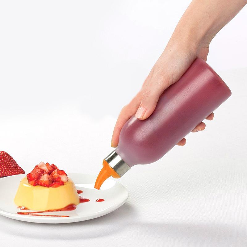 450ml Silica Gel Squeeze Bottle For Soy Sauce Tomato Sauce Olive Oil Bottles Leak Proof Oil Dispensers Kitchen Accessories