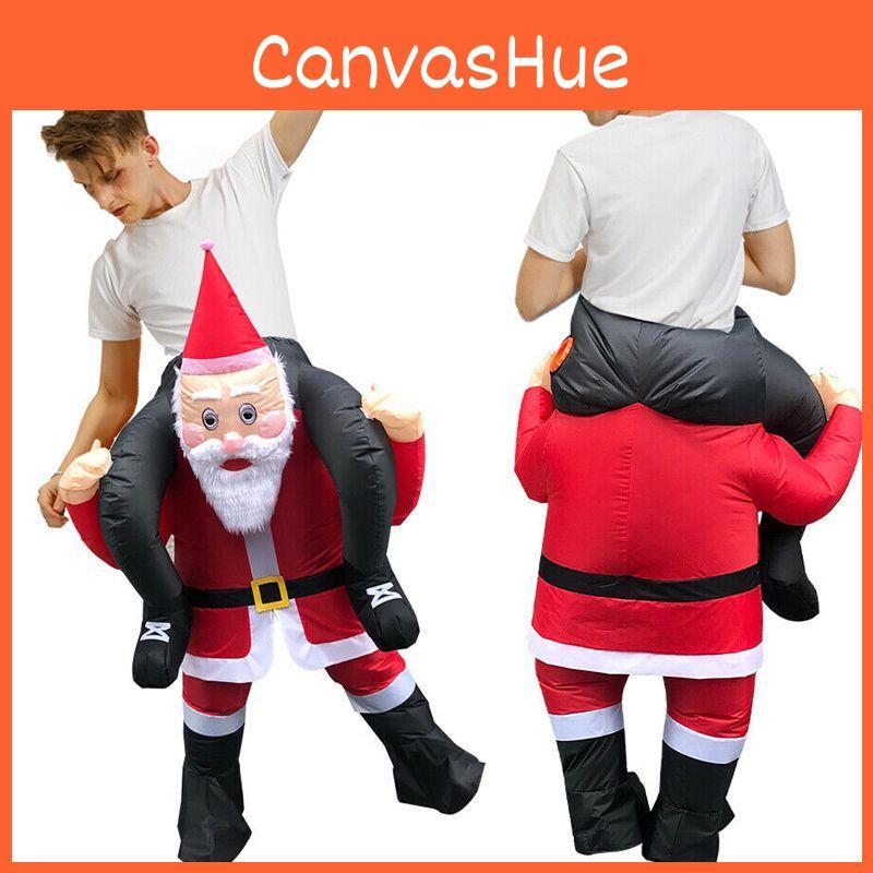Inflatable Costume Christmas Santa Claus Outfit For Adults Perfect For Cosplay Events