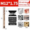 Titanium Coated Cobalt Straight Flute Extra Long Tap for Stainless Steel, Sizes M3-M8