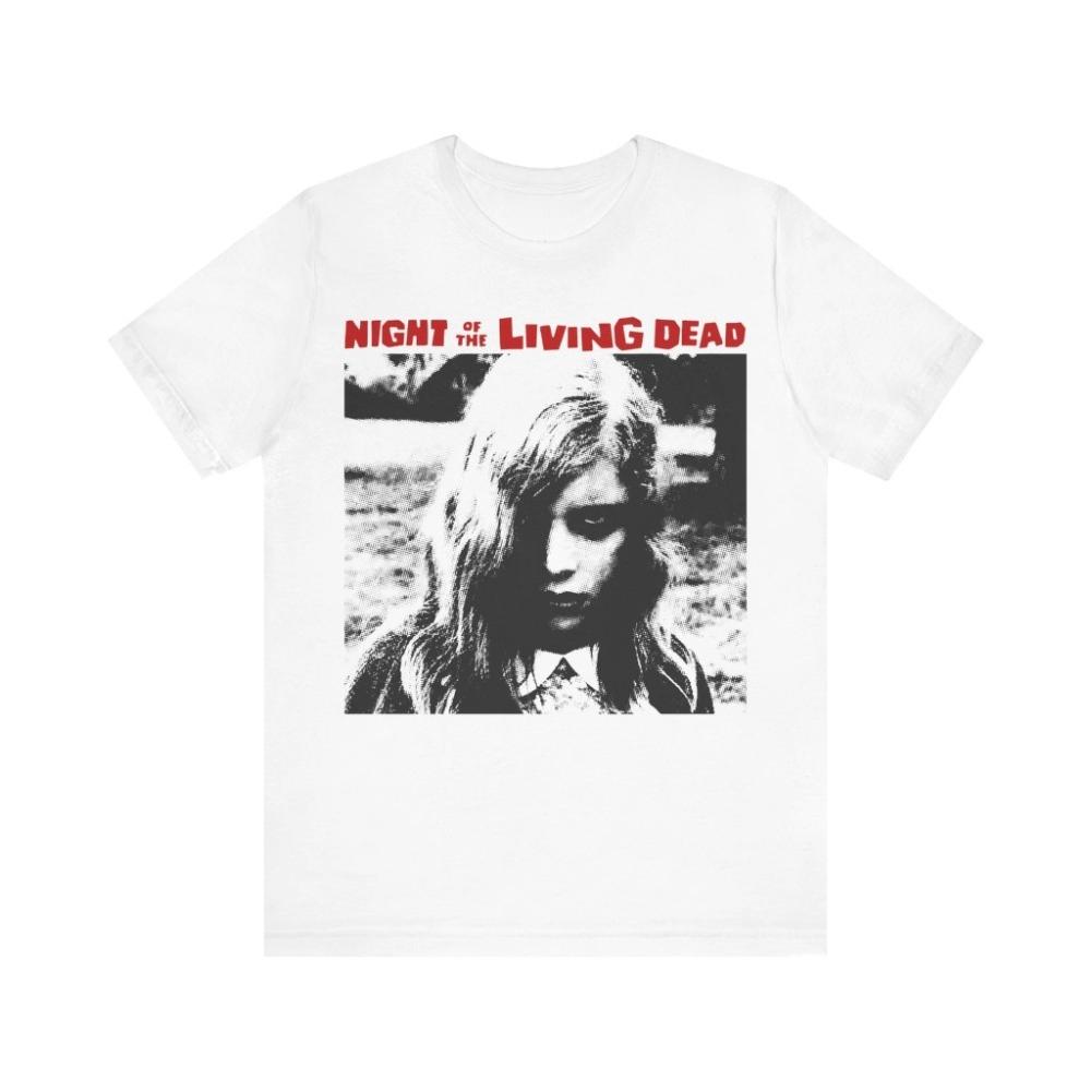 Night of The Living Dead Horror Movie Tshirt Classic Film Tshirt Zombie Movie Shirt Short Sleeve Tee Unisexs Tshirts for Summer