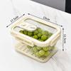 Airtight Transparent Food-Grade PET Refrigerator Organizer - Large Capacity