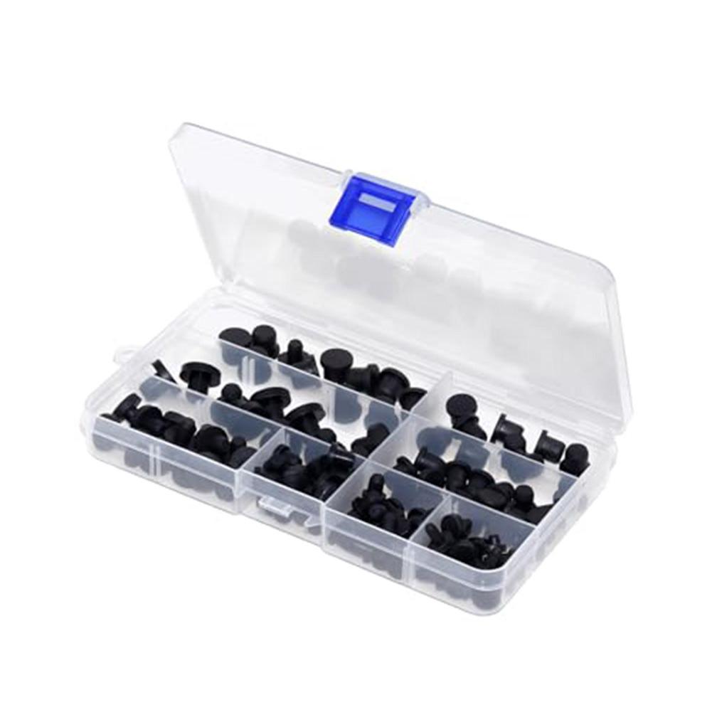 118pcs T Type Rubber Stoppers Set 4mm 5.5mm 6mm 6.5mm 7.5mm 8mm 8.5mm 9.5mm for For industrial Use Sealing Dust Covers