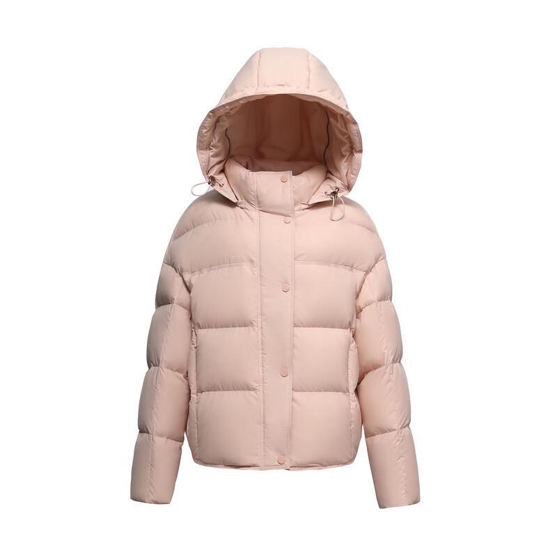 SNOWFLYING Women's Detachable Hood Puffer Down Jacket N X40145100F