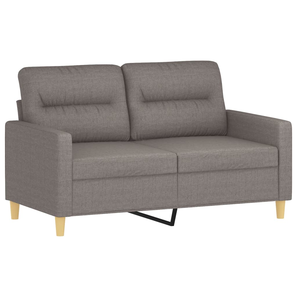 Vidaxl 3-Piece Lounge Set With Cushions, Taupe, Fabric