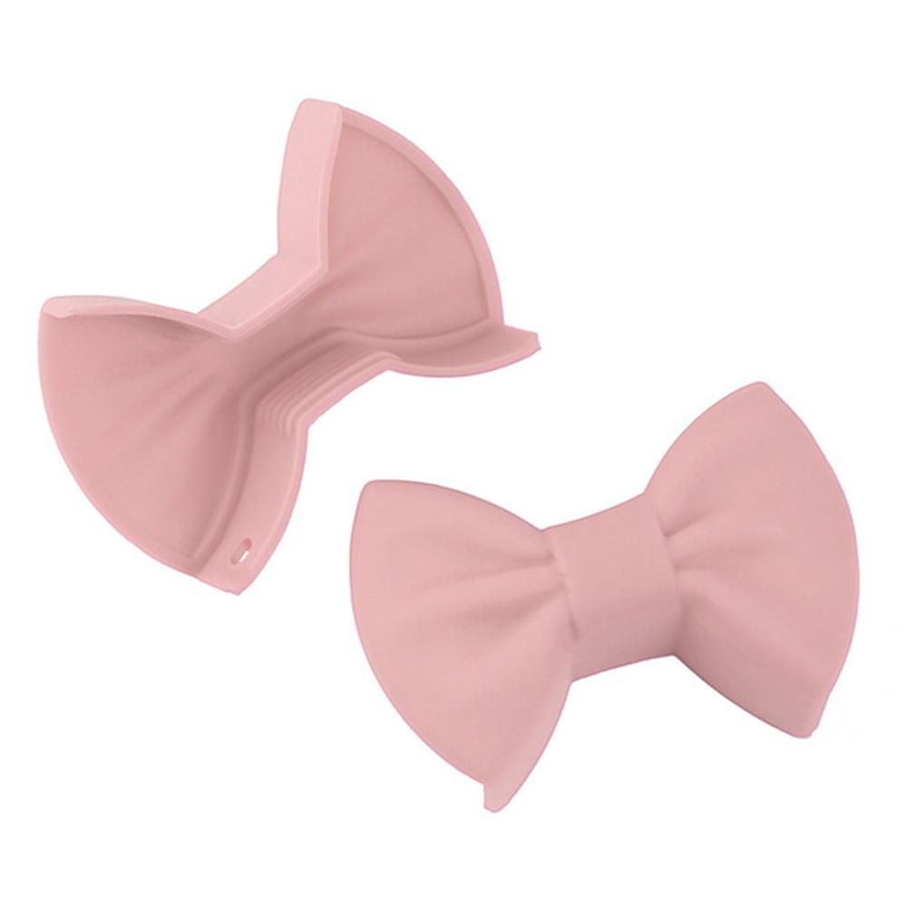 

2pc Thicken Baking Silicone Oven Mitt Microwave Oven Glove Heat Insulation Anti-slip Anti-hot Grip Bowl Pot Clip Kitchen Gadgets рожевий