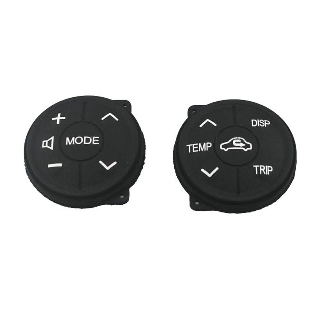 1Pair Steering Wheel Switch Buttons Controls Rubber Fit for Toyota Prius 2009-2015, for Prius C 2012 2013 2014 2015 2016 2017