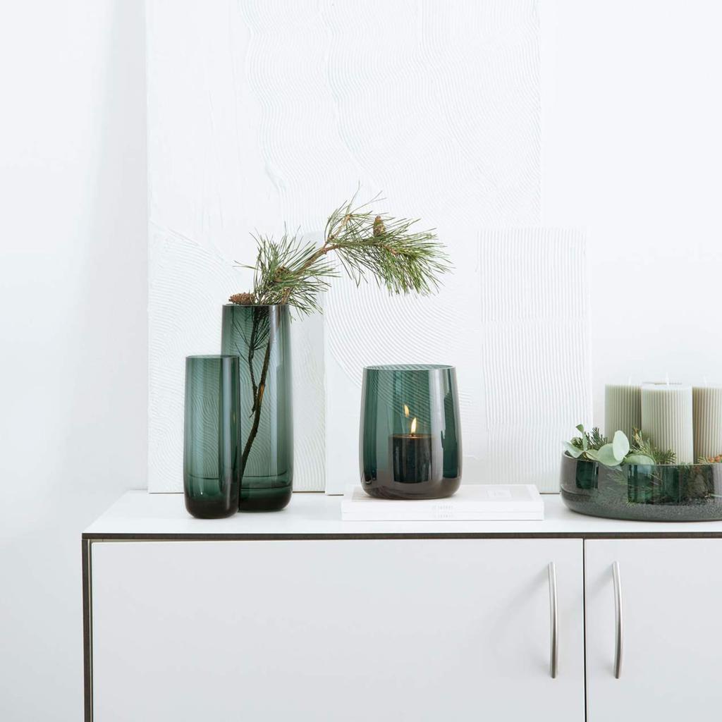 ASA Glass Flower Vase Height Ajana Vase Small Vase Object, 18cm, TAS88022009,