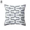 Cushion Cover Case Square Geometric Gray Throw Pillow Protector Bedding Articles