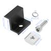 8pcs Aluminium Alloy Solar Panel End Clamp Holder Clips 30mm Solar Modules Fixing PV Bracket End Clamp Middle Clamp Silver/black