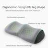 Practical Wave Shape Leg Pillow Rebound Cotton Comfortable Body Cushion Color Blocking Knee Pillow Elderly People