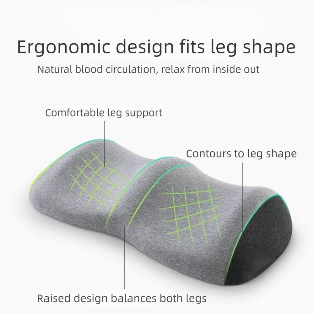 Practical Wave Shape Leg Pillow Rebound Cotton Comfortable Body Cushion Color Blocking Knee Pillow Elderly People