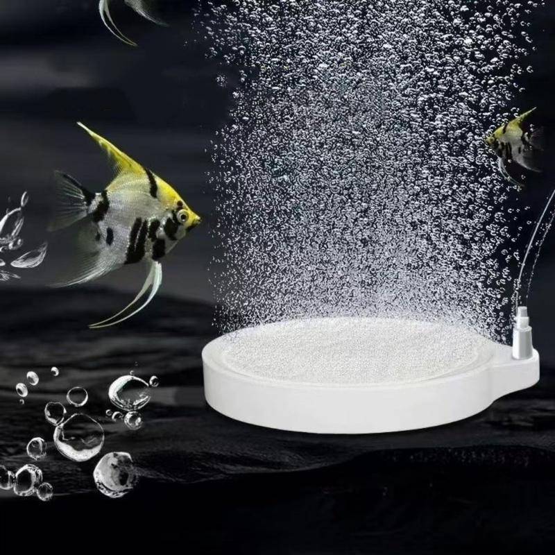 Nano Luftstein Sauerstoffbelüfter für Fischtank Aquarium rund Luftblase Teichpumpe Hydroponischer Diffusor Aquatische Sauerstoffanreicherung A