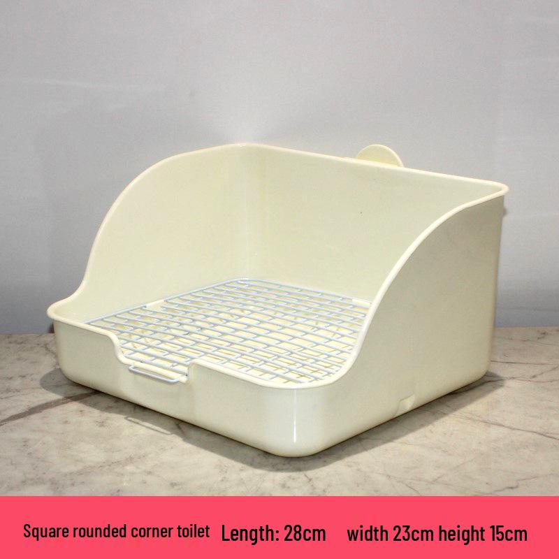 Small Animal Litter Grid for Rabbits, Chinchillas, Guinea Pigs, Dogs, and Cats - Easy Clean Tray