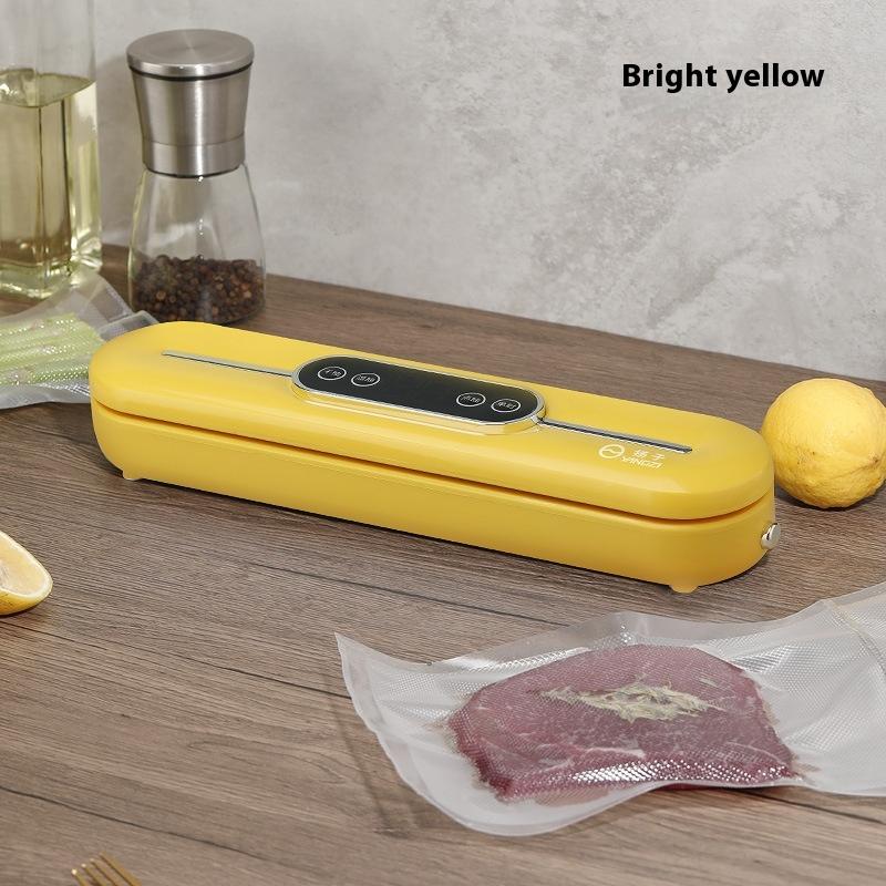 

Vacuum Sealing Machine Household Kitchen Food Sealing and Preservation Machine Dry and Wet Plastic Sealing Machine жёлтый