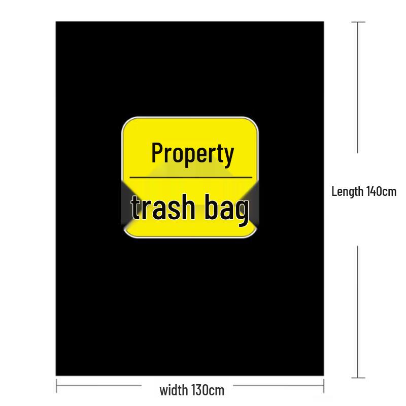NHZHIW Heavy-Duty Black Trash Bags