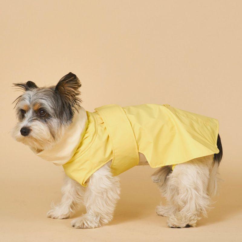 ANGEL DOG Premium Trench Puppy Raincoat Yellow