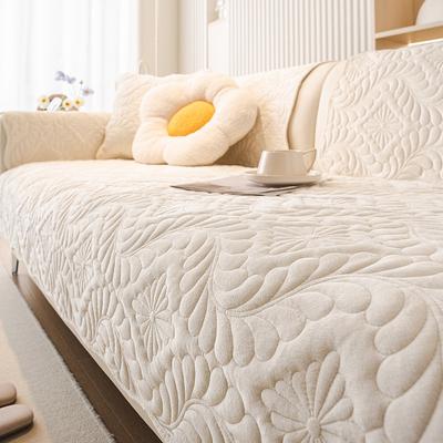 Sofa Cushions, Non-slip Cushions, Living Room Light Luxury Style, Winter Plush Leather Sofa Cover, Cloth Towel, Universal Thickening In All Seasons