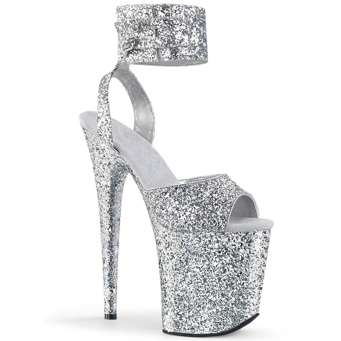 

20 см высокая вспышка декоративный элемент водонепроницаемый стол высокий каблук сандалии лодыжка ремень пряжка сандалии для танца на пилоне YKC 34 белый