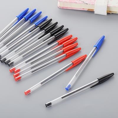5Pcs Ballpoint Pens Long Lasting Smooth 1.0 Mm Ballpoint Pen Black Red Blue Pens Student Stationery School Office Accessories