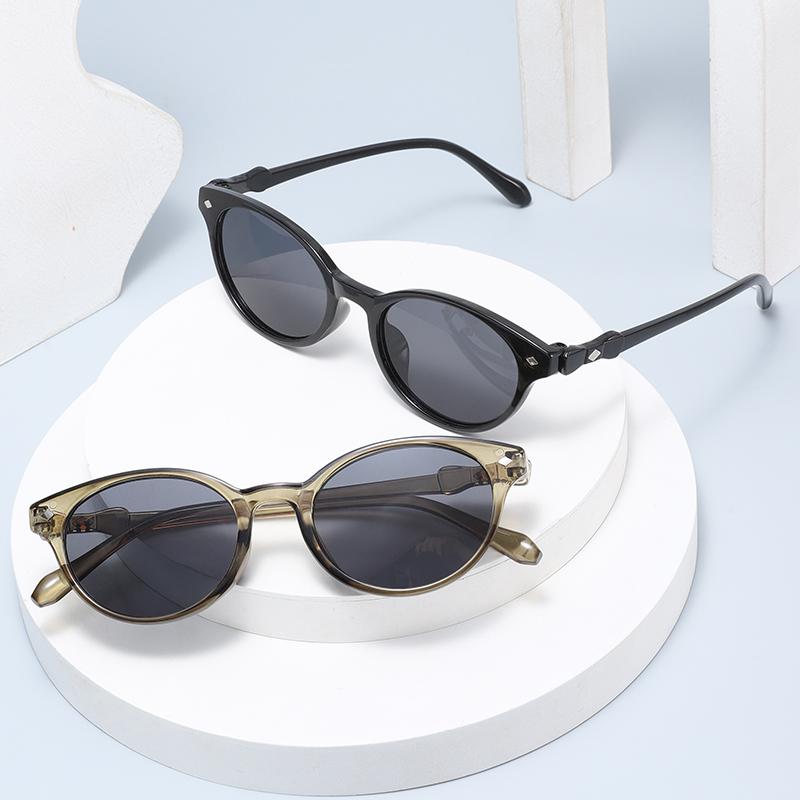 Vintage Trend Oval Sunglasses Women Men Minimalist Brand Designer Sun Glasses Driving Commute Male Female Glasses Uv400