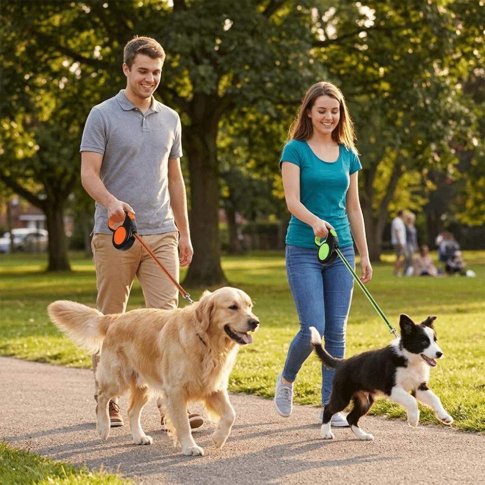 Auto Retractable Retractable Dog Leash Reflective Nylon Pet Traction Rope Dog Lead Dog Training